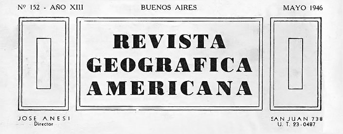 Revista Geografica Americana mayo de 1946